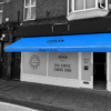 Foldaway Awning Recover with Bespoke Signwriting