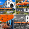 3 Large Commercial Umbrellas Recovered for Wildwood Restaurant in Braintree, Essex….